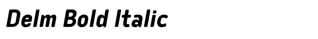 Delm Bold Italic